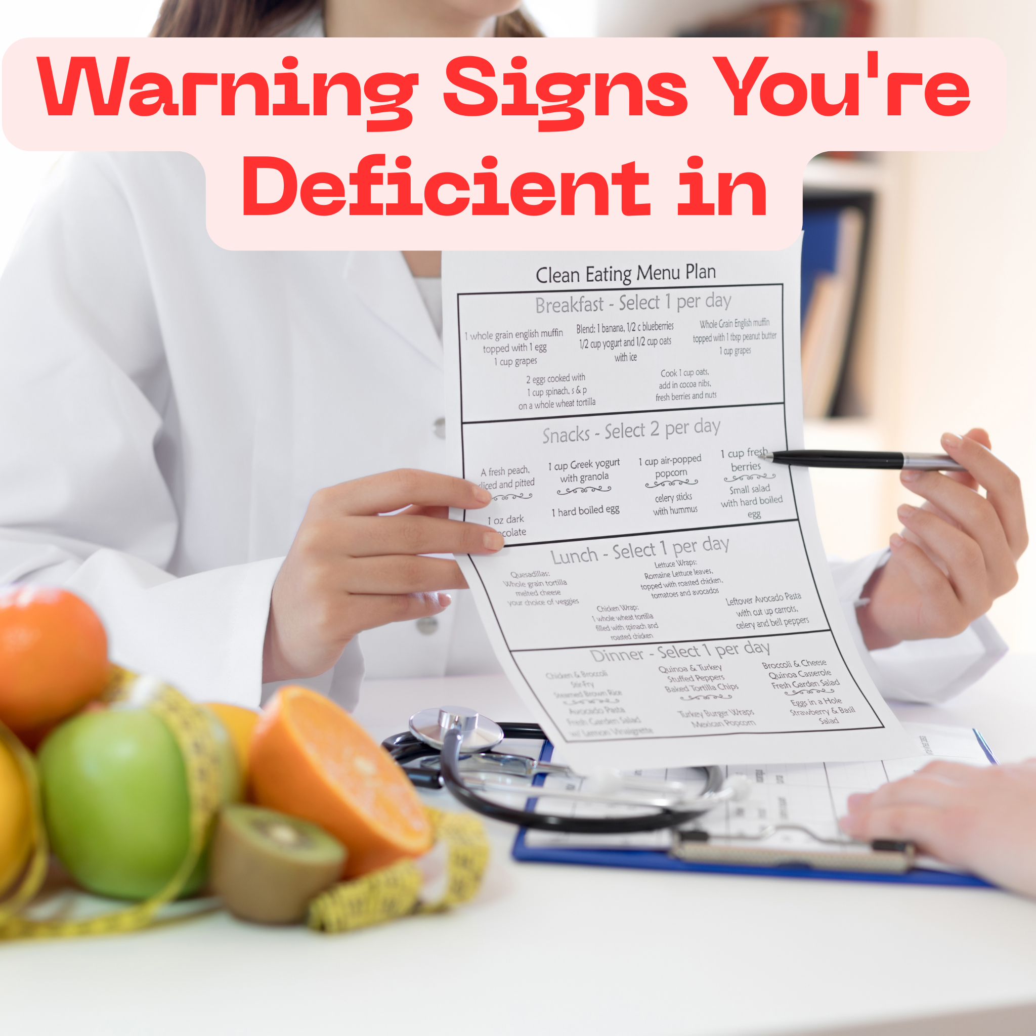 Warning Signs You're Deficient in