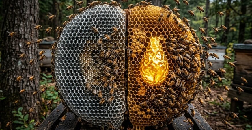 Honeybee_hive_cross