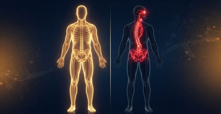Your Spine, Eyes, Teeth, And Pelvis All Reveal The Same Uncomfortable Evolutionary Truth