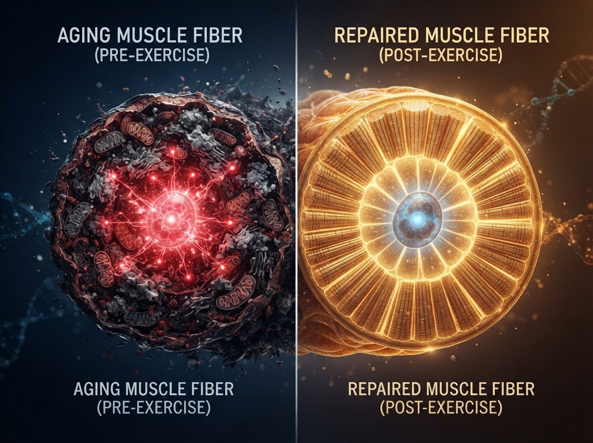Scientists Discover Why Exercise Reverses Muscle Aging — And It Comes Down To One Gene